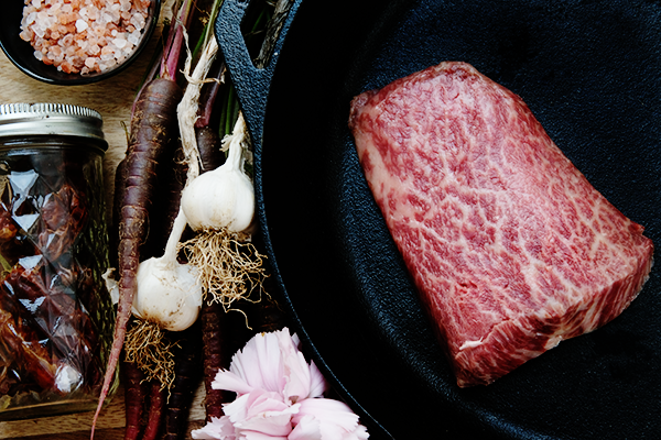 Wagyu Flat Iron Steak from Tebben Ranches