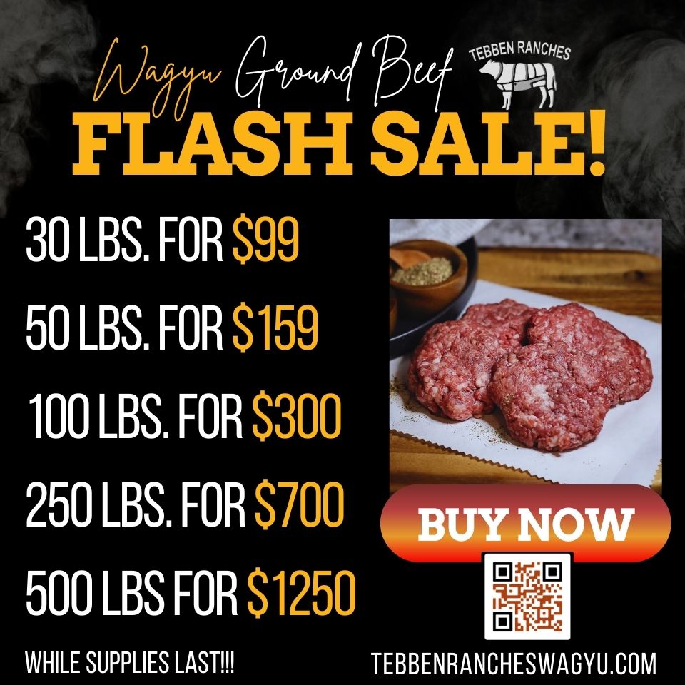 500 lbs. Ground Beef FLASH SALE